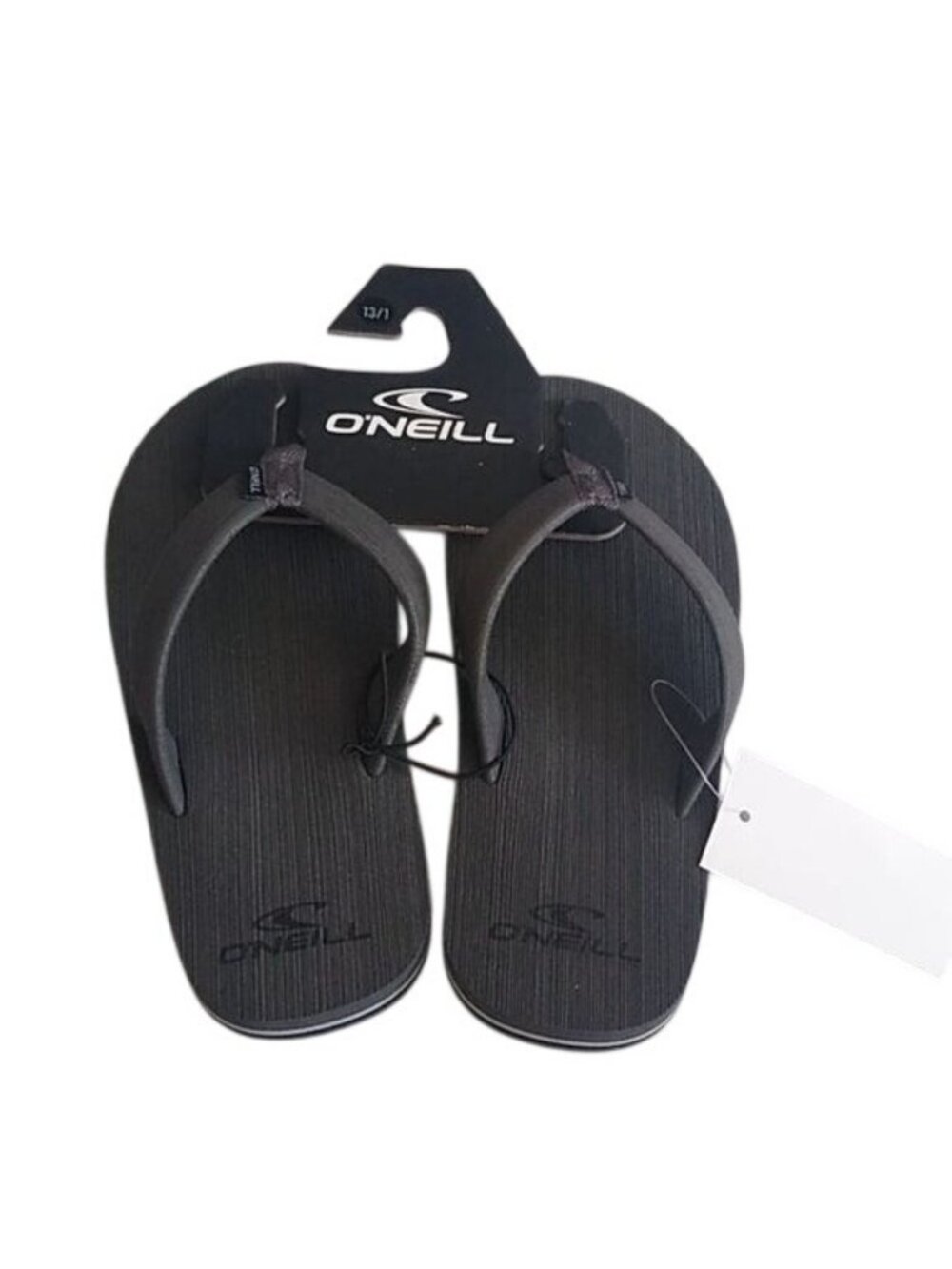 O'Neill Phluff Daddy Gray Flip Flop, Size 13/1 Sandals BOYS Sizing
